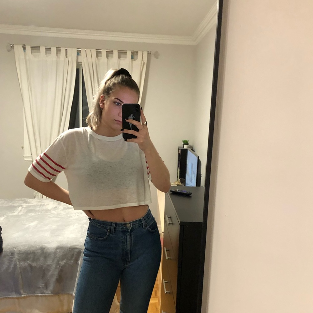 White Crop Top